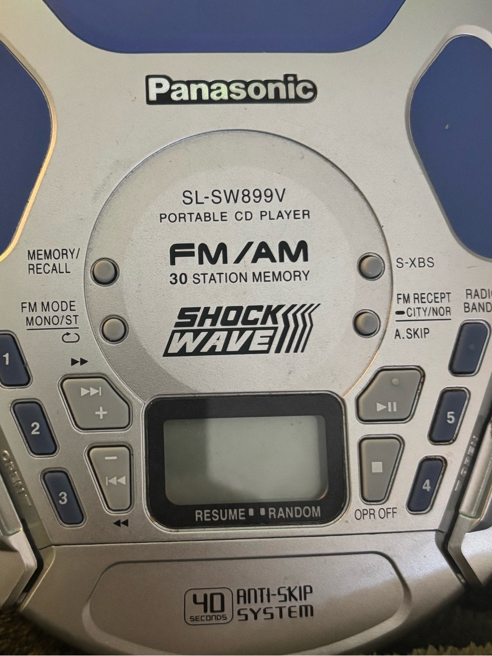 Panasonic ShockWave CD Player SL-SW899V Radi - Picture 3 of 4